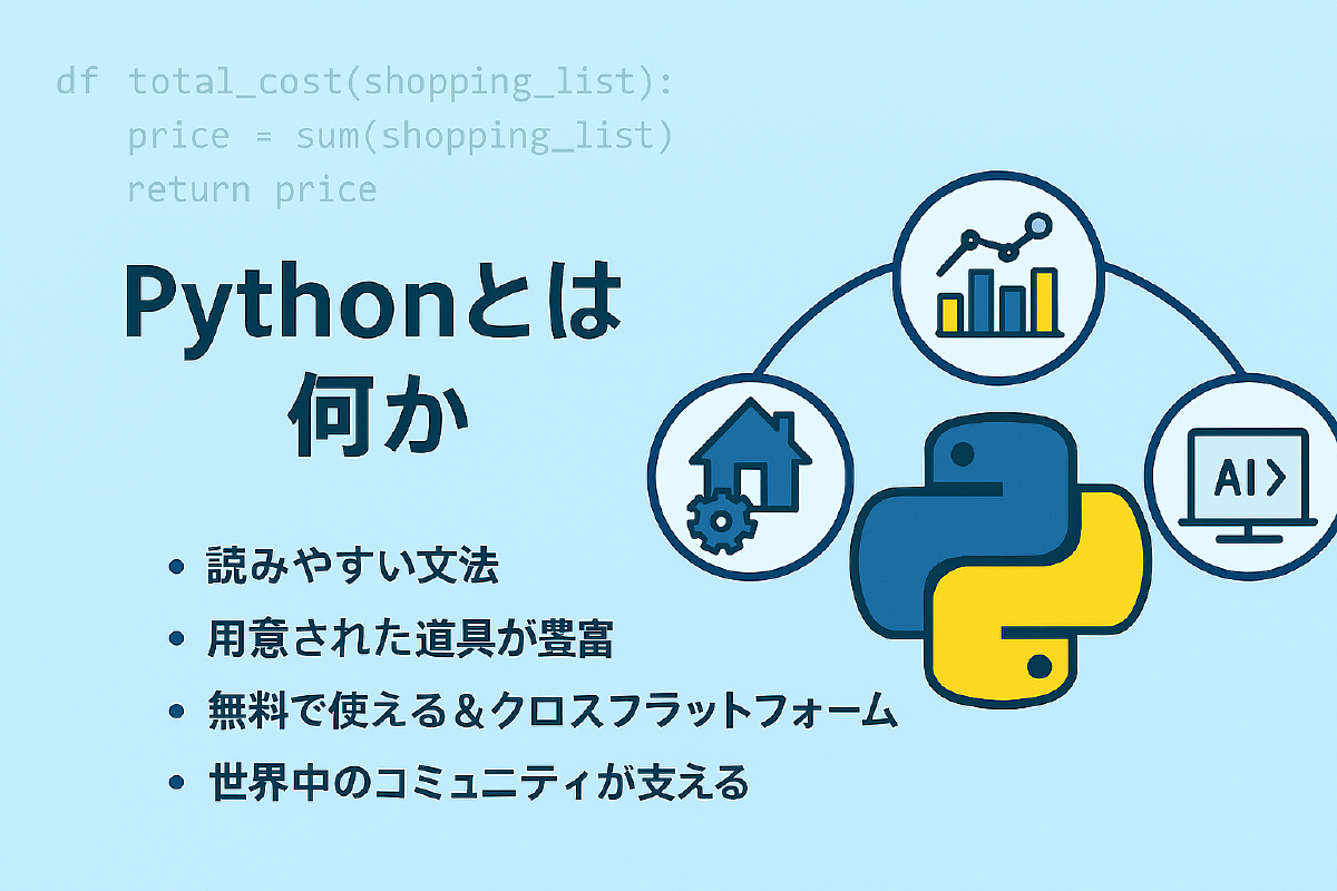 Pythonの全体像：自動化・データ分析・Web・AI まで広く使える