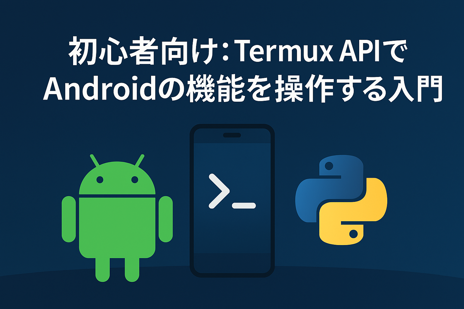 【初心者向け】Termux APIでAndroidの機能を操作する入門