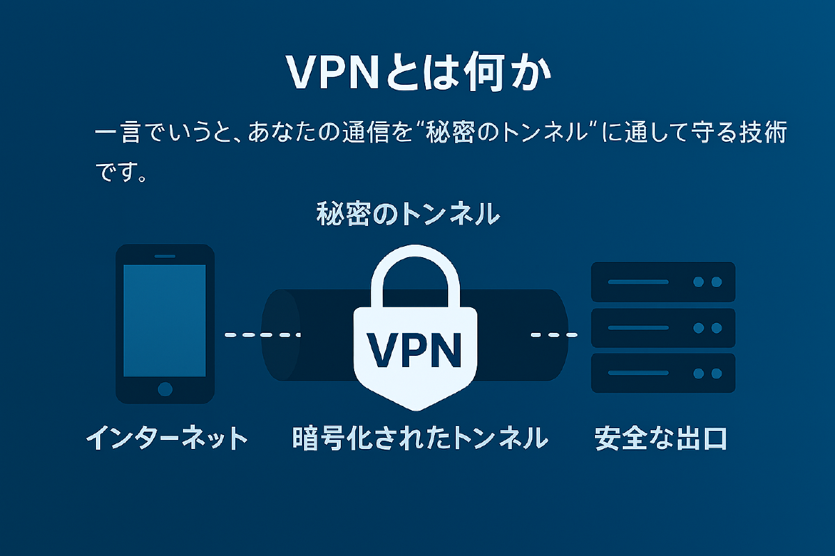 VPNのトンネルのイメージ
